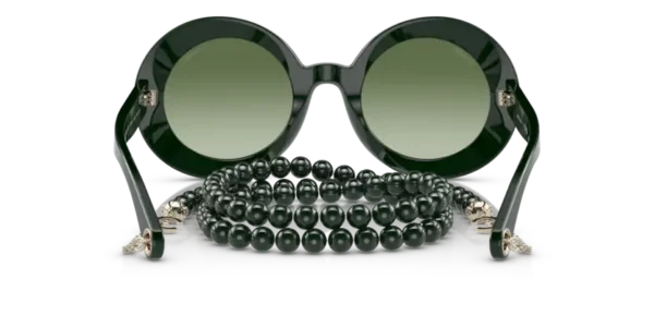 Lunettes de soleil Chanel CH5489 17028E - Dark green & gold 51 – Image 3