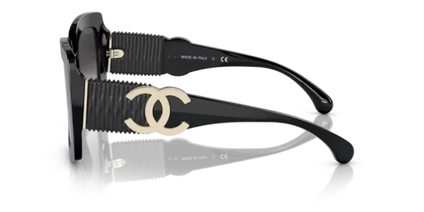 Lunettes de soleil Chanel CH5474Q C622S6 - Noir 52 – Image 3