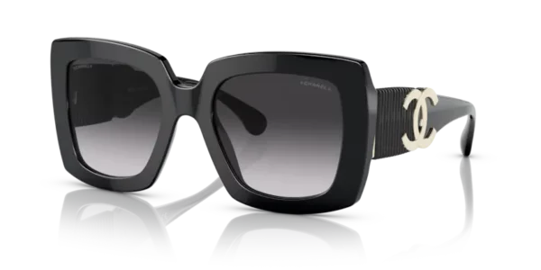 Lunettes de soleil Chanel CH5474Q C622S6 - Noir 52 – Image 2