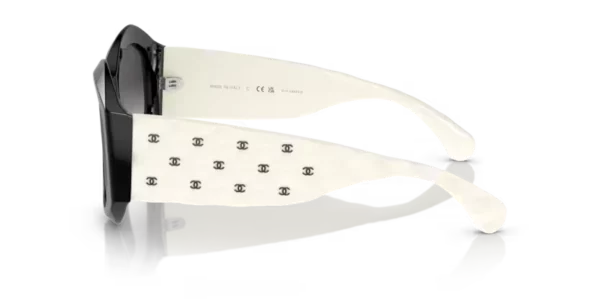 Lunettes de soleil Chanel CH5486 1656S8 - Black & white 56 – Image 3