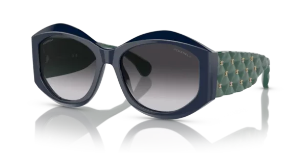 Lunettes de soleil Chanel CH5486 1659S6 - Blue & green 56 – Image 2