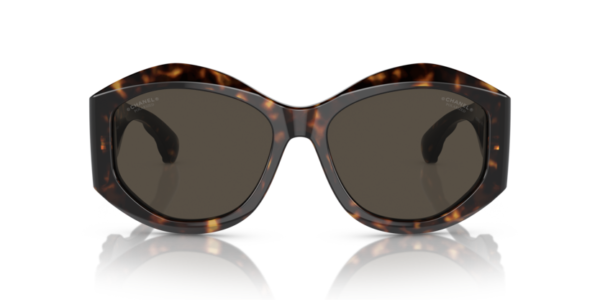 Lunettes de soleil Chanel CH5486 C71483 - Écaille de tortue foncée 56 – Image 4