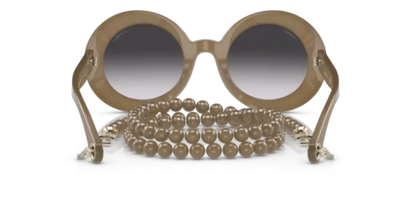 Lunettes de soleil Chanel CH5489 17028E - 1719S6 - Dark beige & gold 51 – Image 4