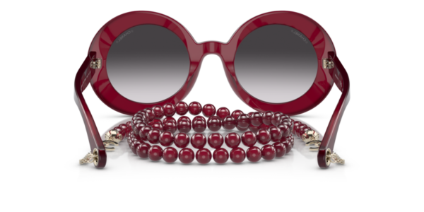 Lunettes de soleil Chanel CH5489 17028E - 1720S6 - Burgundy & gold 51 – Image 4