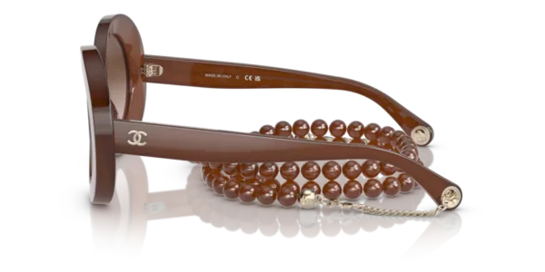 Lunettes de soleil Chanel CH5489 17028E - 1722S5 - Marron 51 – Image 3