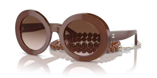 Lunettes de soleil Chanel CH5489 17028E - 1722S5 - Marron 51 – Image 2