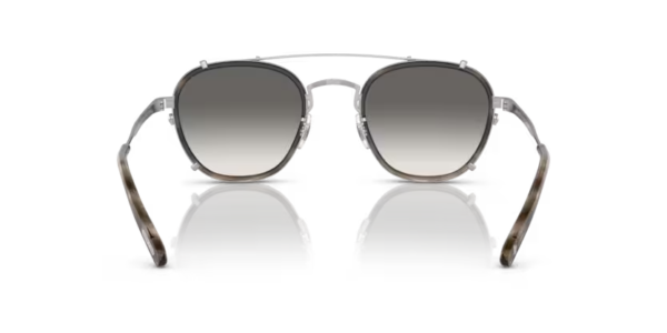 Lunettes de soleil Oliver Peoples OV1316TM - Lilletto 503611 - Silver/taupe smoke 48 – Image 3