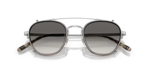 Lunettes de soleil Oliver Peoples OV1316TM - Lilletto 503611 - Silver/taupe smoke 48