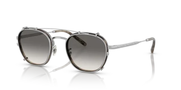 Lunettes de soleil Oliver Peoples OV1316TM - Lilletto 503611 - Silver/taupe smoke 48 – Image 4