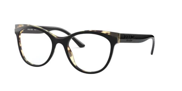Lunettes de vue Prada PR 05WV 3891O1 - Noir/havana 53 – Image 2