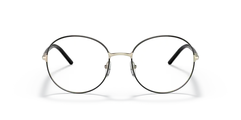 Lunettes de vue Prada PR 55WV AAV1O1 - Or pale/noir 51 / 53