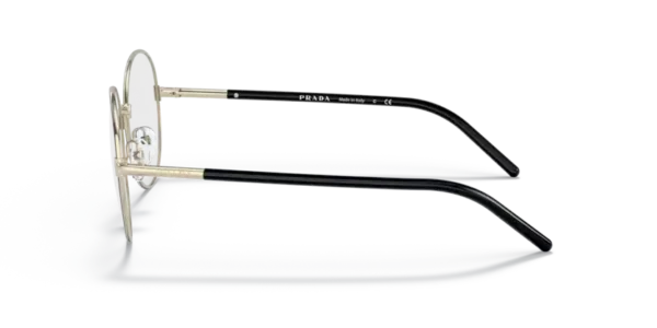 Lunettes de vue Prada PR 55WV AAV1O1 - Or pale/noir 51 / 53 – Image 4