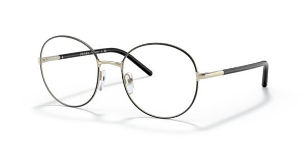 Lunettes de vue Prada PR 55WV AAV1O1 - Or pale/noir 51 / 53 – Image 5