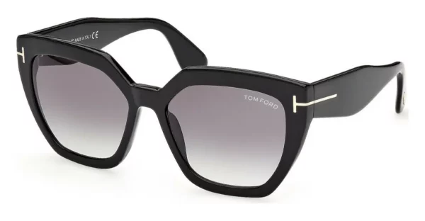 Lunettes de soleil Tom-ford FT0939 PHOEBE 01B - noir brillant 56 – Image 2