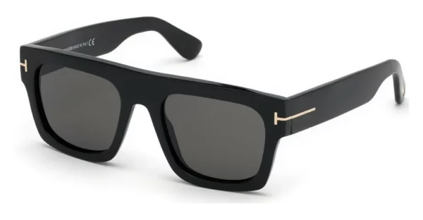 Lunettes de soleil Tom-ford FT0711 FAUSTO 01A - noir brillant 53 – Image 2
