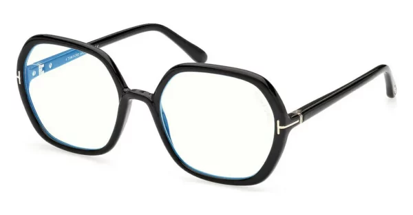 Lunettes de vue Tom-ford FT5814-B 001 - noir brillant 55 – Image 3