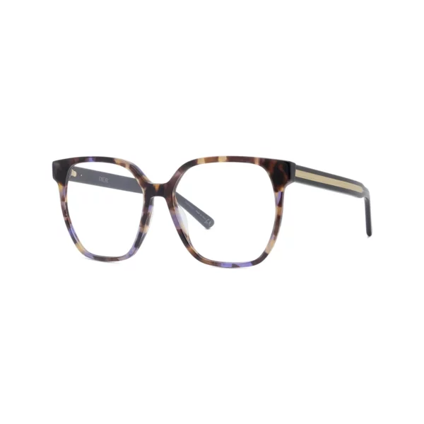 Lunettes de vue Dior DIORSPIRITO S3I 2800 - Écaille jaune/violet Brillant 56 – Image 2