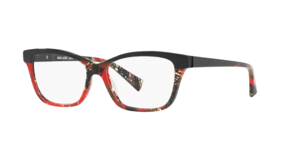 Lunettes de vue Alain Mikli A03037 006 - Noir mikli/palmier rouge 53