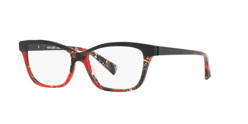 Lunettes de vue Alain Mikli A03037 006 - Noir mikli/palmier rouge 53