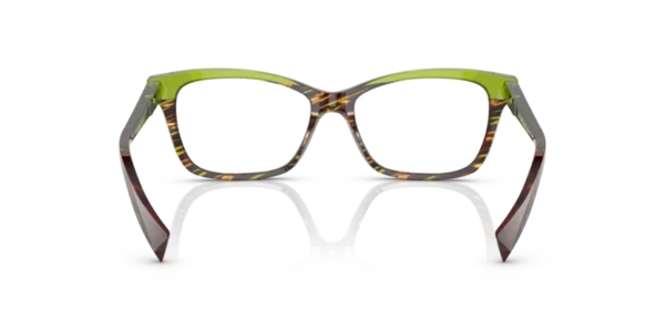 Lunettes de vue Alain Mikli A03037  014 - Savane brown/green 53 – Image 6