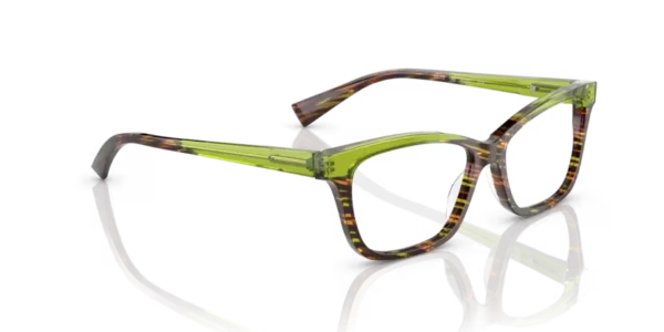 Lunettes de vue Alain Mikli A03037  014 - Savane brown/green 53 – Image 5