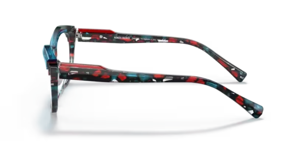 Lunettes de vue Alain Mikli A03128 - Sarlot 009 - Mosaïque rouge bleu/rouge/ bleu 53 – Image 5
