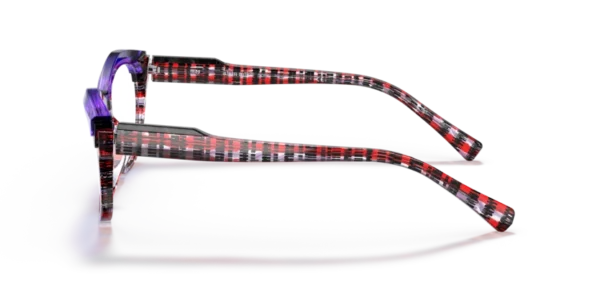 Lunettes de vue Alain Mikli A03128 - Sarlot 002 - Pourpre rouge/noir mikli/violet 53 – Image 2