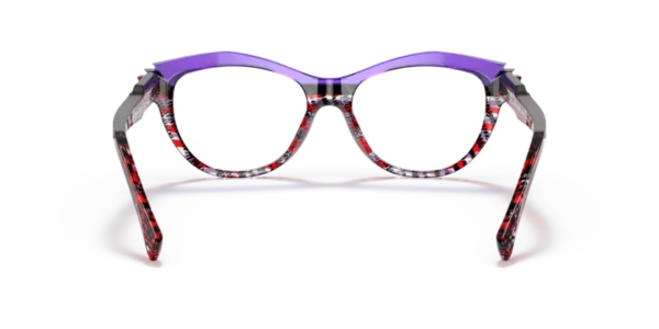 Lunettes de vue Alain Mikli A03128 - Sarlot 002 - Pourpre rouge/noir mikli/violet 53 – Image 3