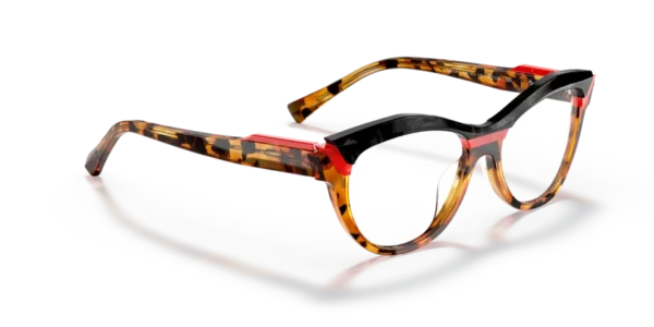 Lunettes de vue Alain Mikli A03128 - Sarlot 004 - Havana rouge mikli noir mikli 53 – Image 3