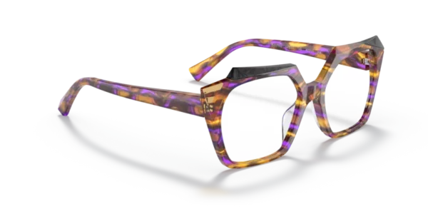 Lunettes de vue Alain Mikli A03121 - Bastina 006 - Dune jaune violet/noir mikli 54 – Image 4