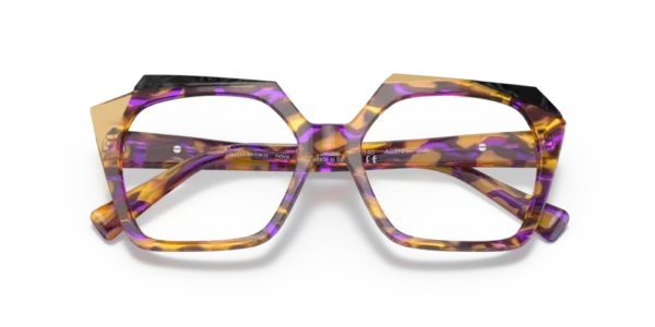 Lunettes de vue Alain Mikli A03121 - Bastina 006 - Dune jaune violet/noir mikli 54 – Image 3