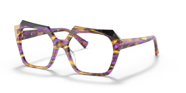 Lunettes de vue Alain Mikli A03121 - Bastina 006 - Dune jaune violet/noir mikli 54 – Image 2
