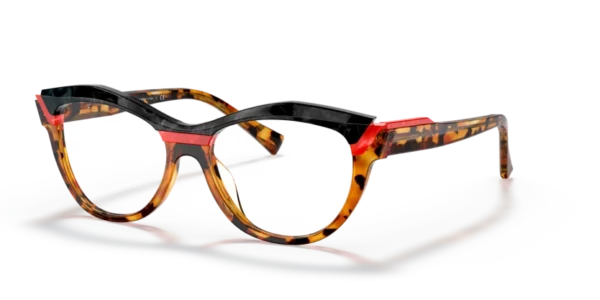 Lunettes de vue Alain Mikli A03128 - Sarlot 004 - Havana rouge mikli noir mikli 53 – Image 6