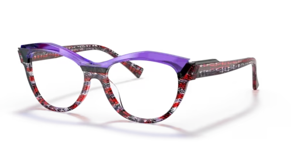 Lunettes de vue Alain Mikli A03128 - Sarlot 002 - Pourpre rouge/noir mikli/violet 53 – Image 6