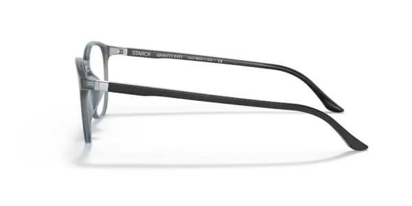Lunettes de vue Starck SH3074 0001 - Bleu avio 49 – Image 3
