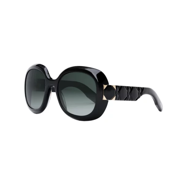 Lunettes de soleil Dior LADY 9522 R2I 10A1- Noir Brillant 58 – Image 2