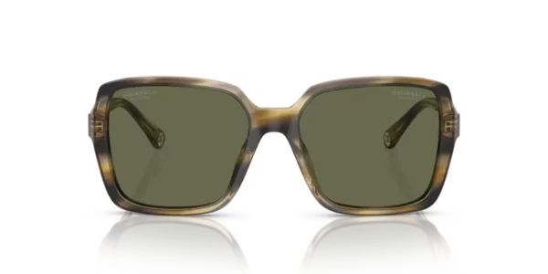 Lunettes de soleil Chanel CH5505 172958 - Écaille de tortue verte 54 – Image 2