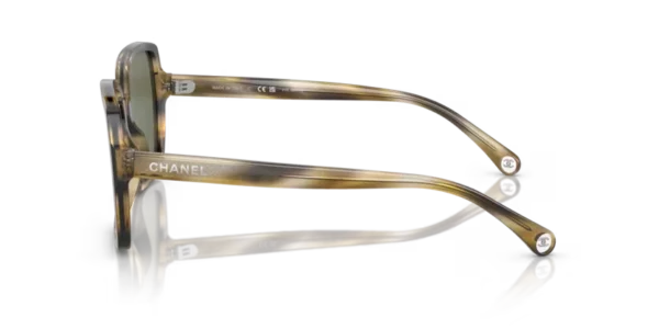 Lunettes de soleil Chanel CH5505 172958 - Écaille de tortue verte 54 – Image 3