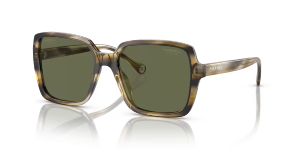 Lunettes de soleil Chanel CH5505 172958 - Écaille de tortue verte 54