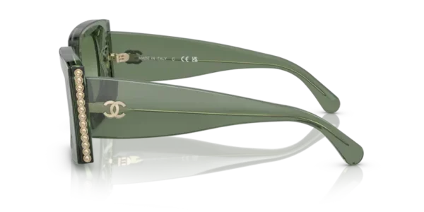 Lunettes de soleil Chanel CH5480H C1718S3 - Vert foncé 52 – Image 3