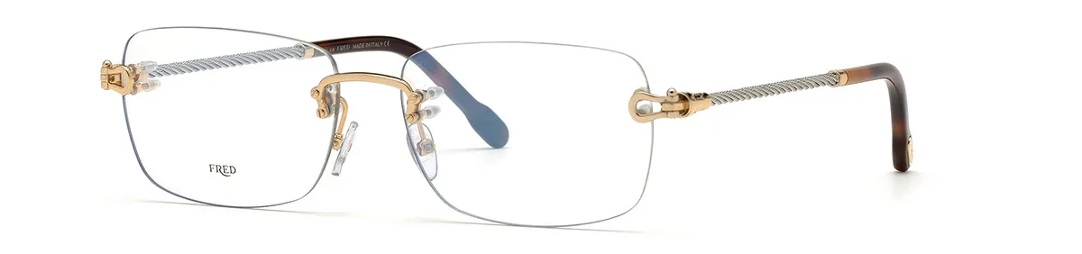 Lunettes de vue Fred FG50002F 030 - Metal Or Brillant 58