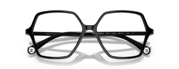 Lunettes de vue Chanel CH3447 C622 - Noir  53