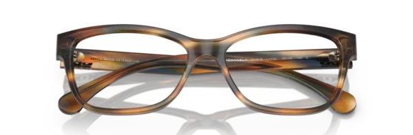 Lunettes de vue Chanel CH3449B C1735 - Écaille de tortue verte 53