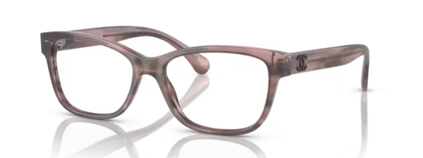 Lunettes de vue Chanel CH3449B C1737 - Écaille de tortue rose 53 – Image 2