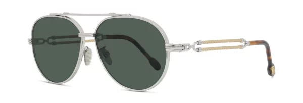 Lunettes de vue Fred fg40062u-30d metal or endura brillant verres gris polarise