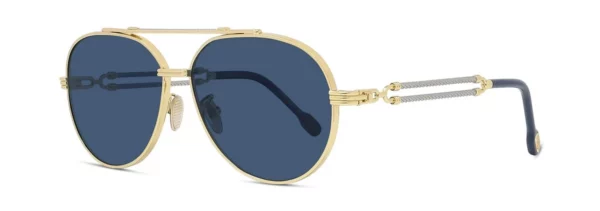 Lunettes de vue Fred FG40062U 30V - Metal Or Endura Brillant, Verres Bleu Polarisé