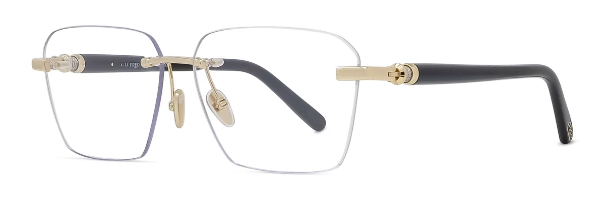 Lunettes de vue fred-FG50064U 001 metal or noir brillant