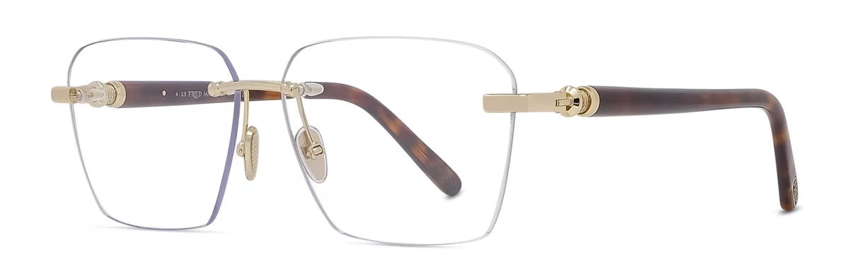 Lunettes de vue Fred FG50064U 030 - Metal Or Endura Brillant