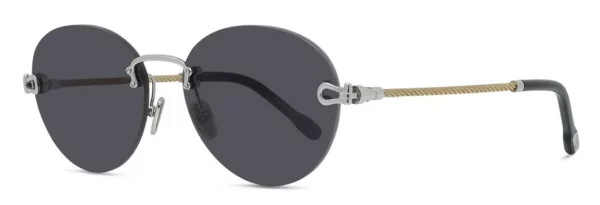 Lunettes de soleil Fred Force10 FG40079U 16A - Metal Palladium Brillant, Verres Gris Organique