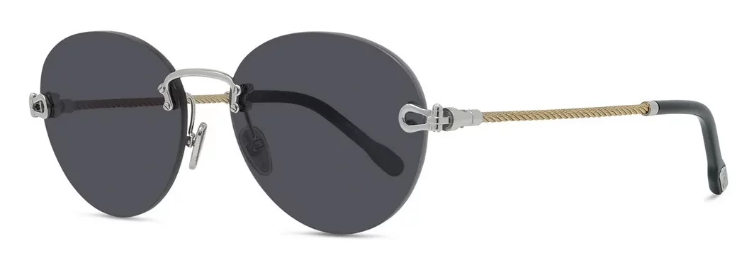 Lunettes de soleil Fred Force10 FG40079U 16A - Metal Palladium Brillant, Verres Gris Organique